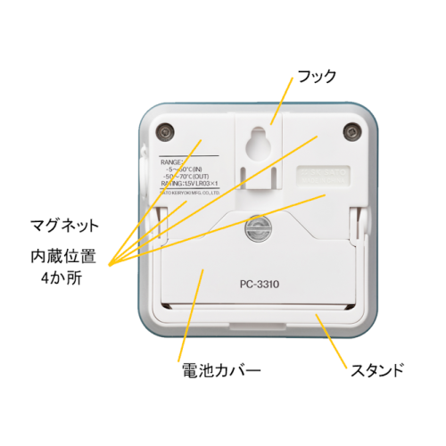 冷蔵庫用デジタル温度計 佐藤計量器製作所 公式オンラインショップ