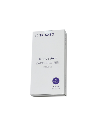 カートリッジペン紫　１２本入